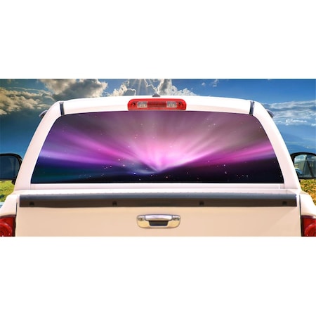 Entretenimiento Space Galaxy Rear Window Graphic Suv View Thru Vinyl Back Truck Decal EN3257588
